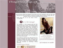 Tablet Screenshot of chicagothaimassage.com